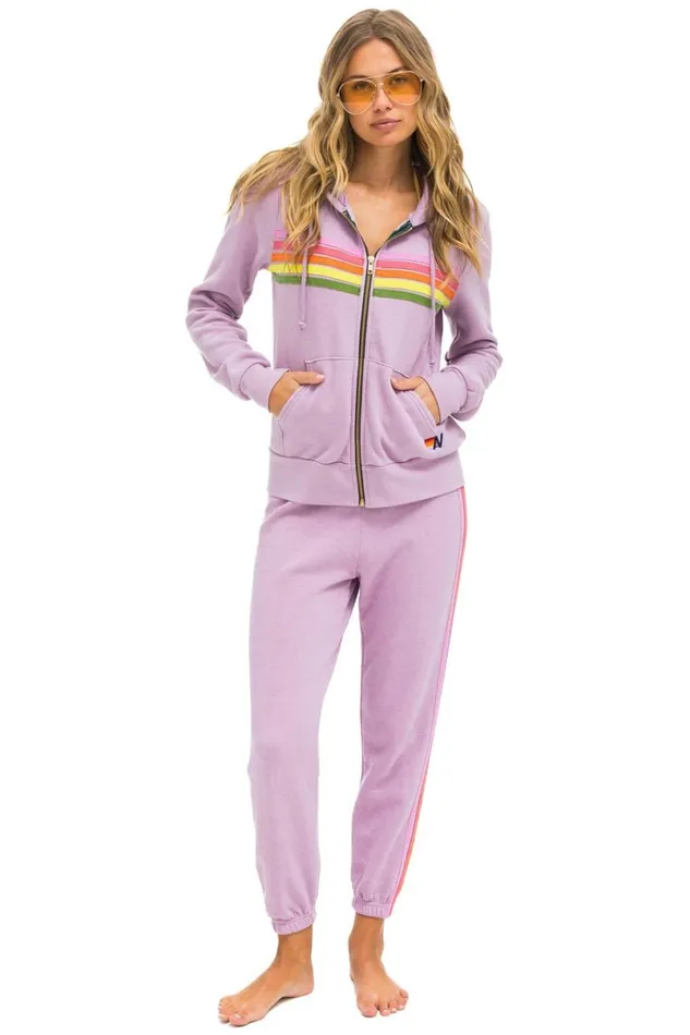 5 Stripe Hoodie 8211 Mauve Pink Green WomenMen Aviator Nation Hoodies