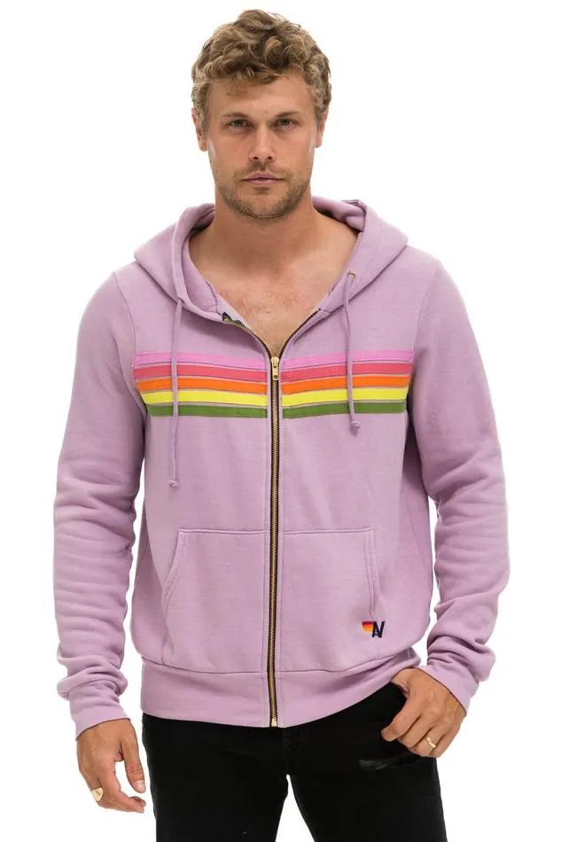 5 Stripe Hoodie 8211 Mauve Pink Green WomenMen Aviator Nation Hoodies