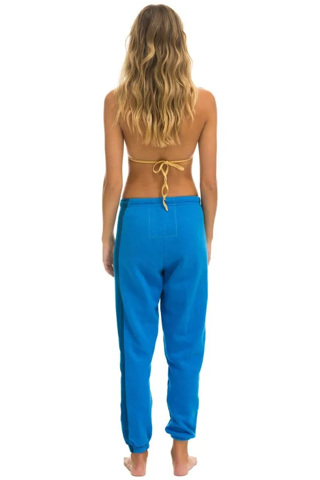 5 Stripe Sweatpants 8211 Ocean Blue Women Aviator Nation Sweatpants