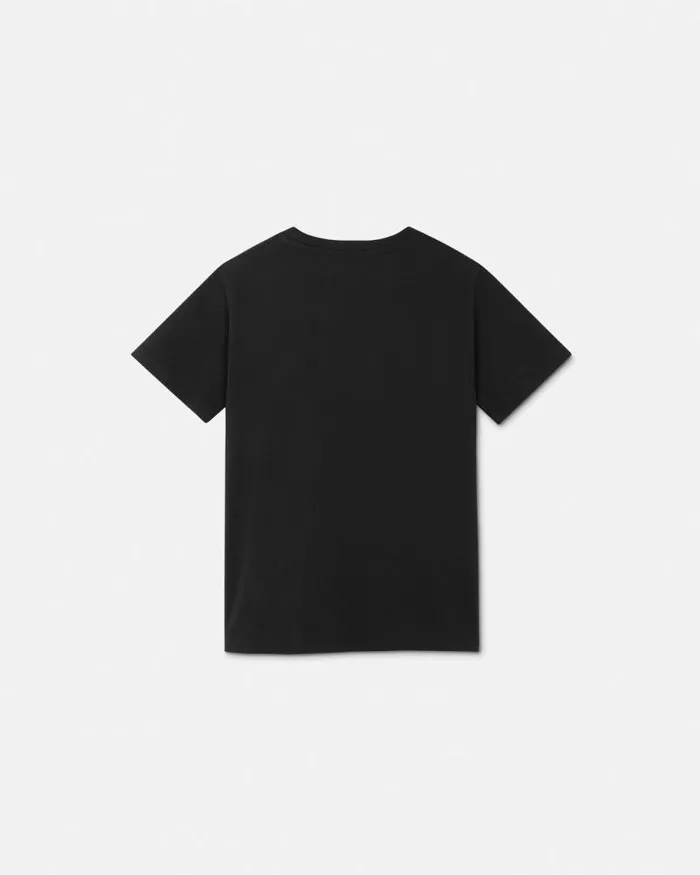 90s Vintage Logo Kids TShirt Black Children Versace Clothing