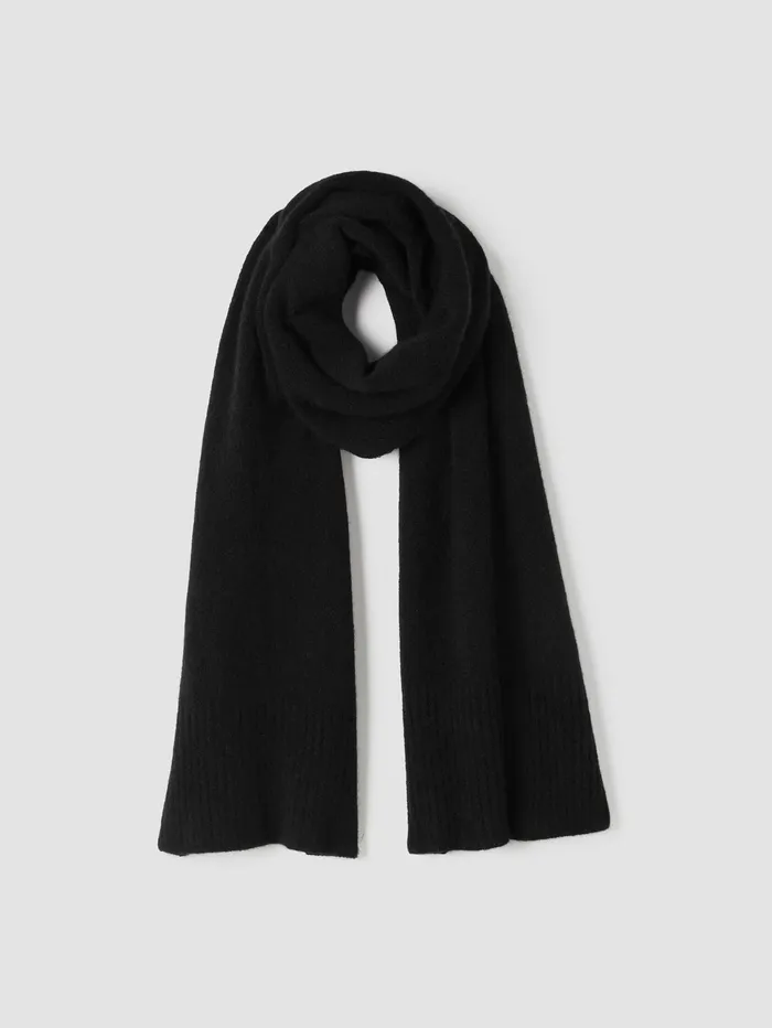 Accessories Women Eileen Fisher Cashmere Silk Bliss Scarf Black