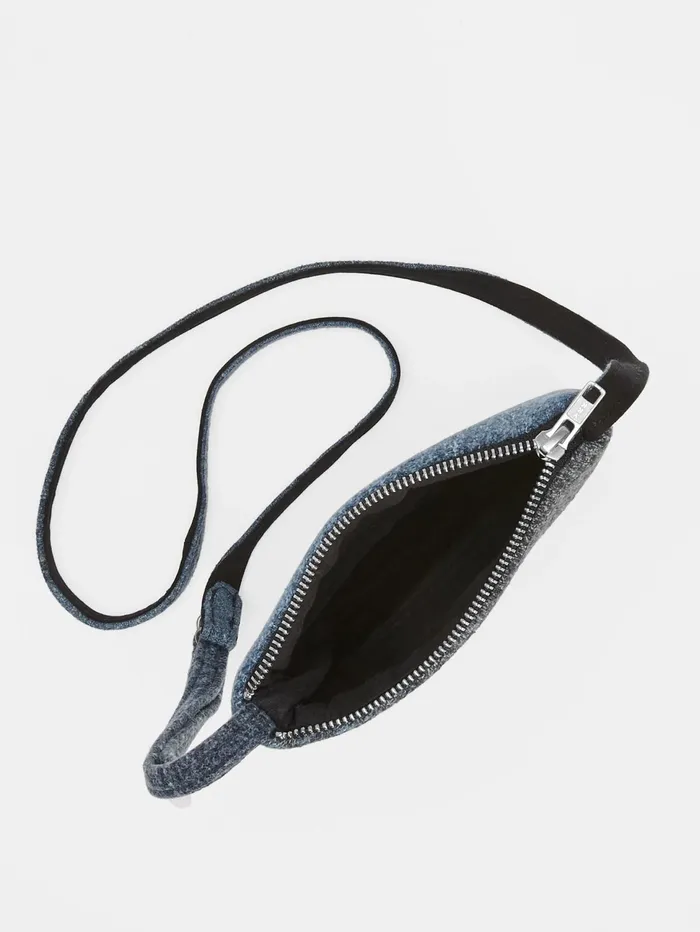 Accessories Women Eileen Fisher Waste No More Denim Crossbody Bag Indigo