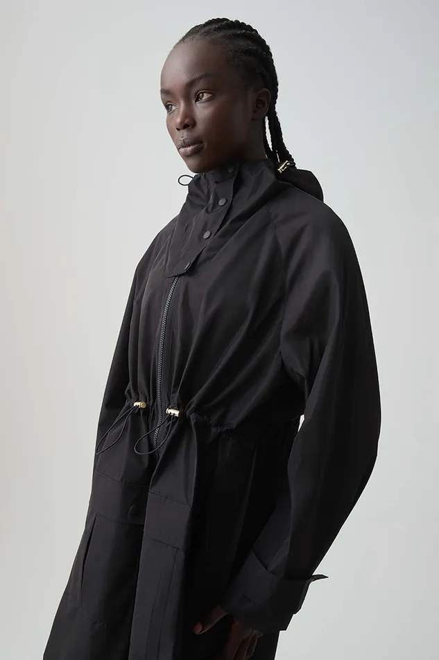 Aje Blazers Jackets and Coats Anorak Spray Coat 766 Black 8211 Women Aje Blazers Jackets and Coats Anorak Spray Coat 766 Black 8211 Women