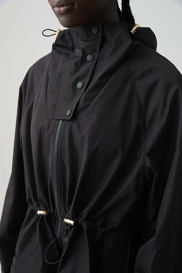 Aje Blazers Jackets and Coats Anorak Spray Coat 766 Black 8211 Women Aje Blazers Jackets and Coats Anorak Spray Coat 766 Black 8211 Women
