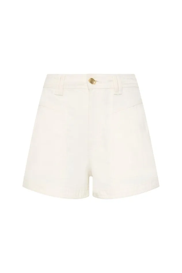 Aje Denim Ren Belmond Denim Short White 8211 Women
