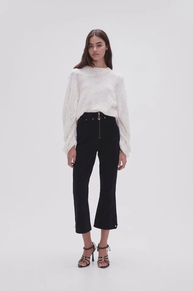 Aje Denim Willa Bootleg Jeans Black 8211 Women
