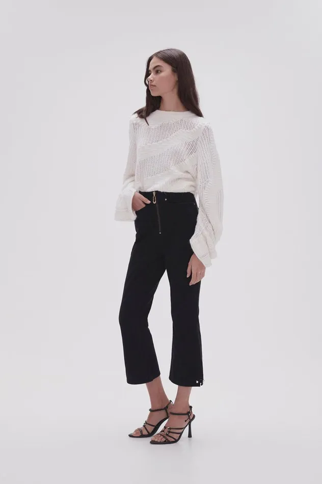 Aje Denim Willa Bootleg Jeans Black 8211 Women