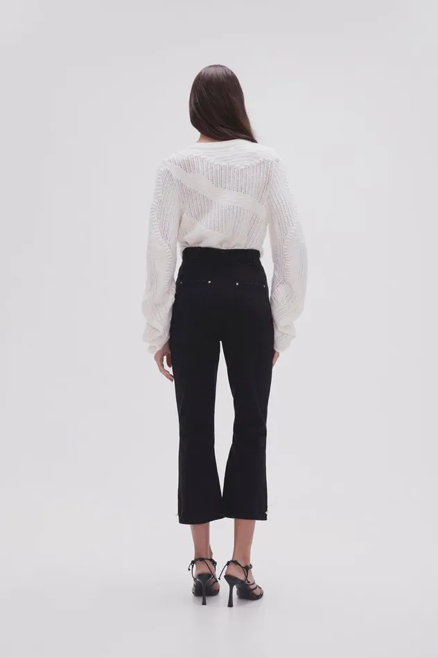 Aje Denim Willa Bootleg Jeans Black 8211 Women