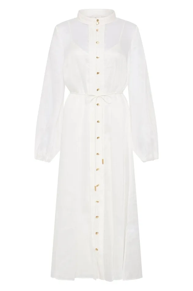 Aje Dresses Abbey Maxi Dress Ivory 8211 Women Aje Dresses Abbey Maxi Dress Ivory 8211 Women