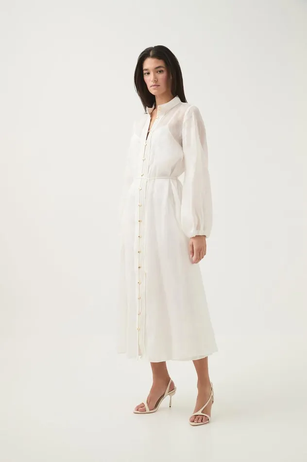 Aje Dresses Abbey Maxi Dress Ivory 8211 Women Aje Dresses Abbey Maxi Dress Ivory 8211 Women