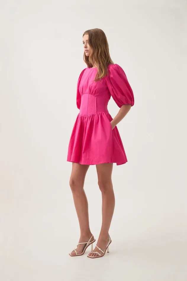 Aje Dresses Billie Corded Mini Dress Azalea Pink 8211 Women Aje Dresses Billie Corded Mini Dress Azalea Pink 8211 Women