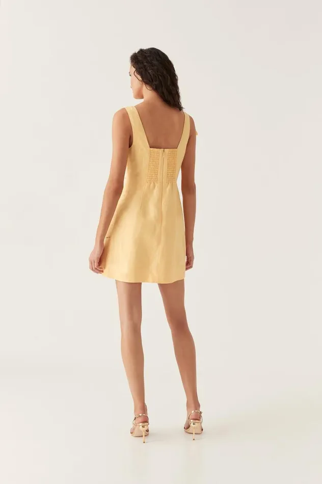Aje Dresses Energy Mini Dress Marigold Yellow 8211 Women
