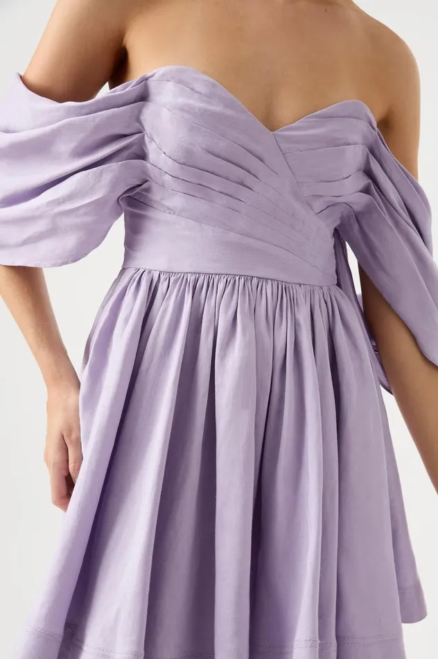 Aje Dresses Zorina Sweetheart Mini Dress Lilac 8211 Women