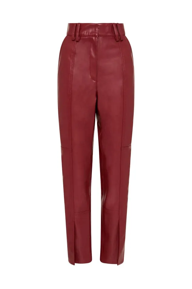 Aje Matching Sets River Vegan Leather Pant Mahogany Red 8211 Women Aje Matching Sets River Vegan Leather Pant Mahogany Red 8211 Women