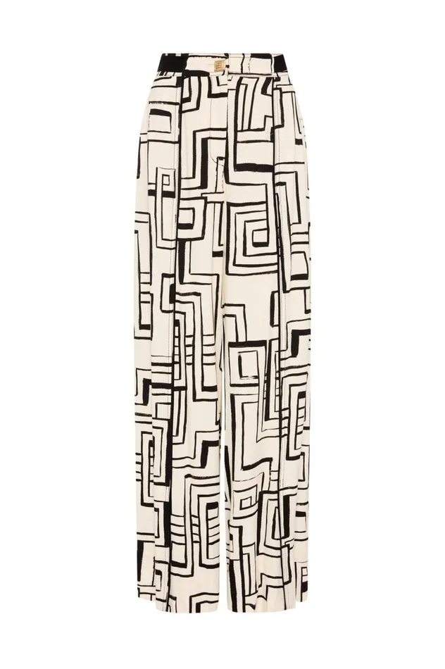 Aje Matching Sets Vortex Split Leg Pant Abstract Penrose 8211 Women Aje Matching Sets Vortex Split Leg Pant Abstract Penrose 8211 Women