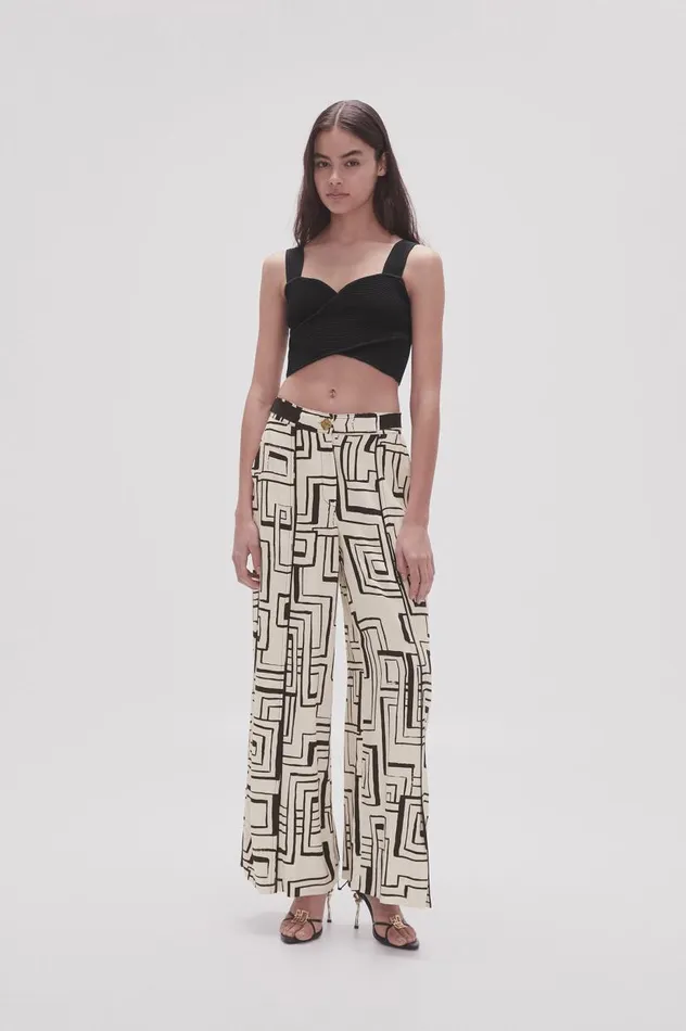 Aje Matching Sets Vortex Split Leg Pant Abstract Penrose 8211 Women Aje Matching Sets Vortex Split Leg Pant Abstract Penrose 8211 Women