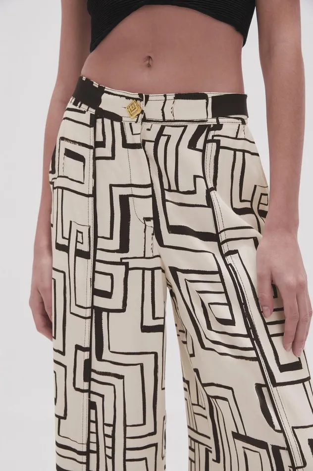 Aje Matching Sets Vortex Split Leg Pant Abstract Penrose 8211 Women Aje Matching Sets Vortex Split Leg Pant Abstract Penrose 8211 Women