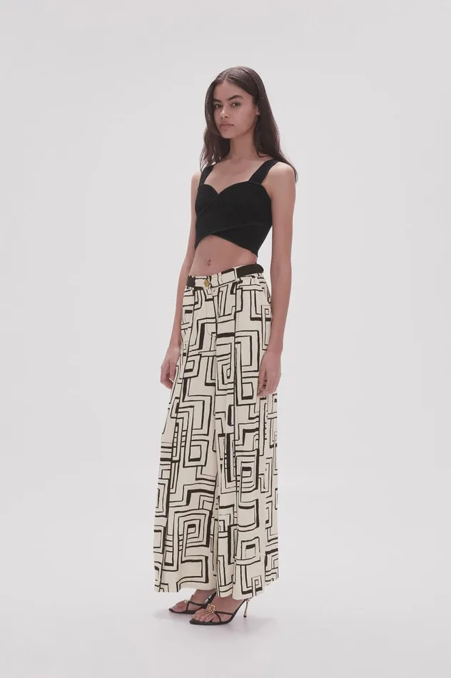 Aje Matching Sets Vortex Split Leg Pant Abstract Penrose 8211 Women Aje Matching Sets Vortex Split Leg Pant Abstract Penrose 8211 Women
