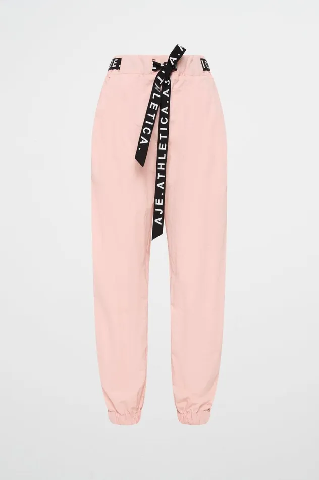 Aje Pants Belted Windbreak Pant 502 Blush Pink 8211 Women Aje Pants Belted Windbreak Pant 502 Blush Pink 8211 Women