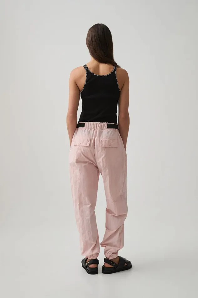 Aje Pants Belted Windbreak Pant 502 Blush Pink 8211 Women Aje Pants Belted Windbreak Pant 502 Blush Pink 8211 Women