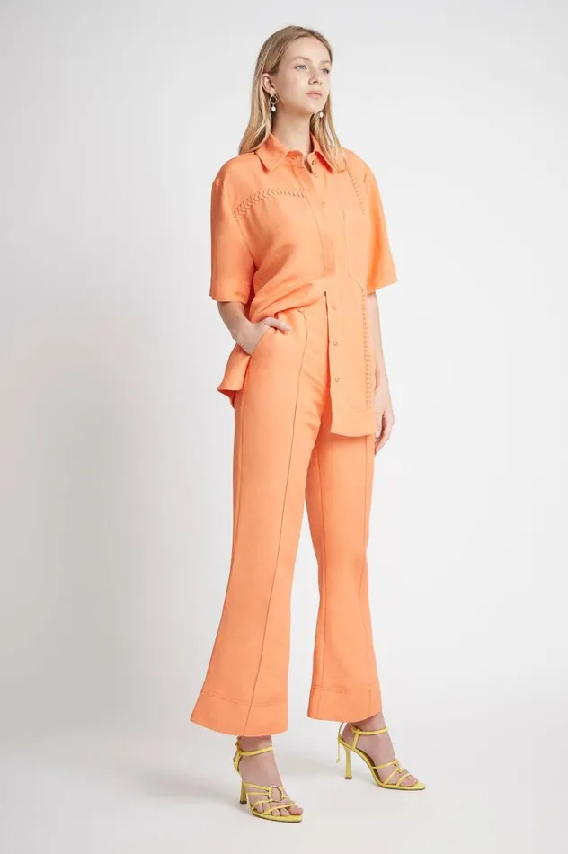 Aje Pants Cantina Relaxed Flare Pant Mandarin 8211 Women