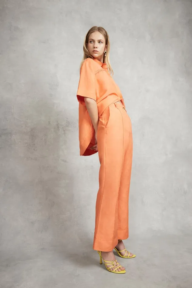 Aje Pants Cantina Relaxed Flare Pant Mandarin 8211 Women