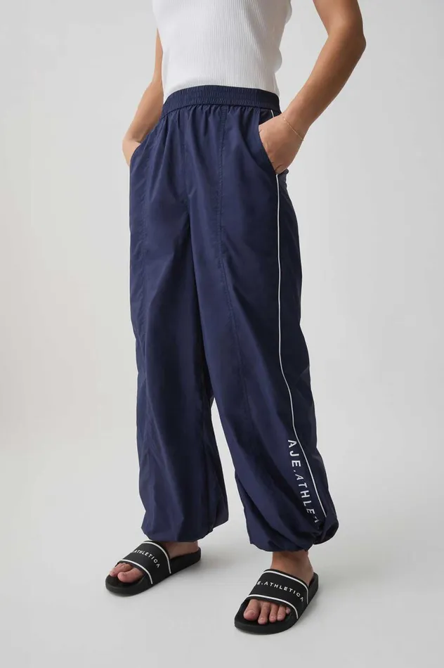 Aje Pants Logo Spray Pant 518 Deep Dive 8211 Women