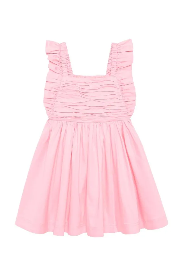 Aje Rosetta Frill Dress Sunrise Pink 8211 Kids