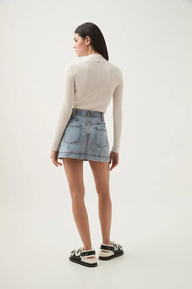 Aje Skirts Corie Low Waisted Mini Skirt Mum Wash 8211 Women Aje Skirts Corie Low Waisted Mini Skirt Mum Wash 8211 Women
