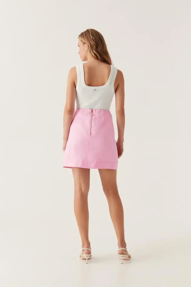 Aje Skirts Illusion Mini Skirt Bon Bon Pink 8211 Women Aje Skirts Illusion Mini Skirt Bon Bon Pink 8211 Women