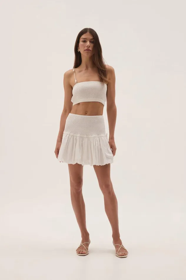 Aje Skirts Marley Mini Skirt White 8211 Women Aje Skirts Marley Mini Skirt White 8211 Women