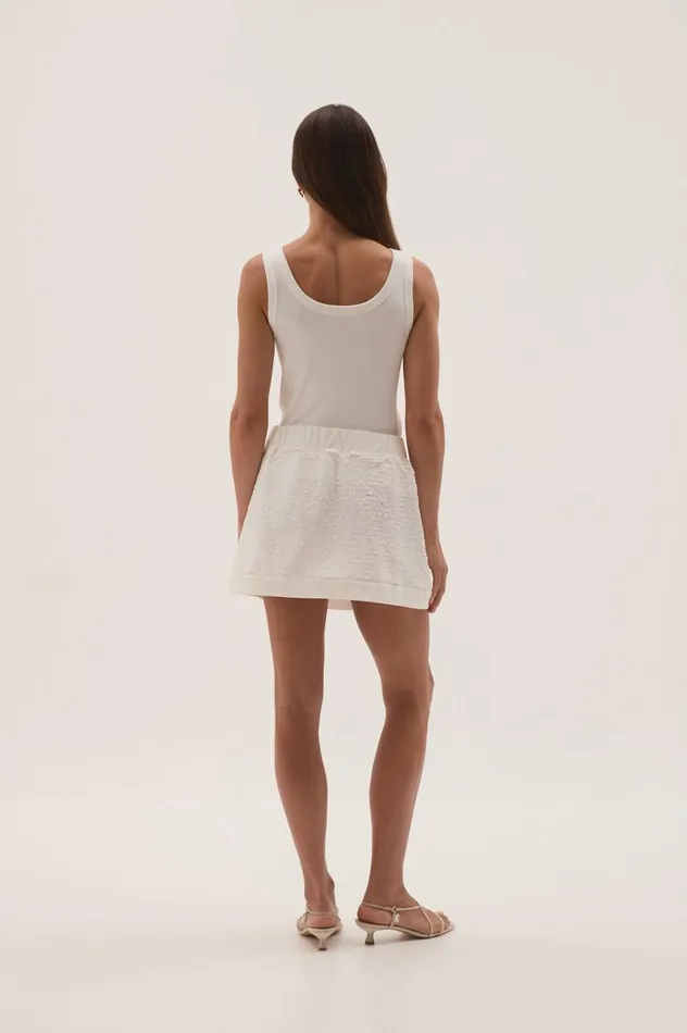 Aje Skirts Nebula Mini Skirt White Sequin 8211 Women Aje Skirts Nebula Mini Skirt White Sequin 8211 Women