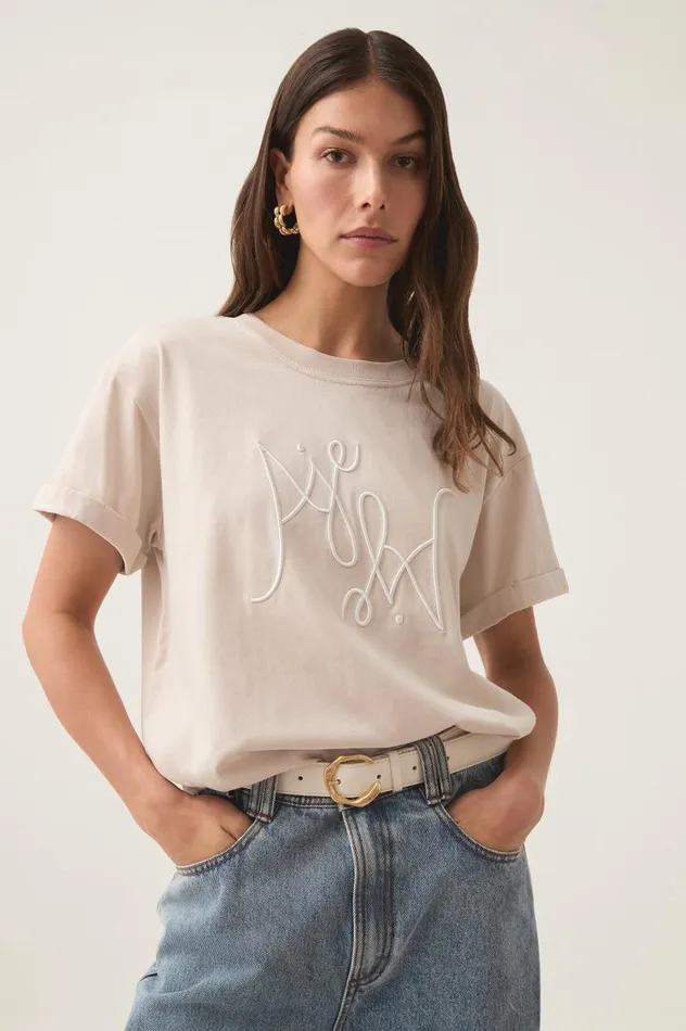 Aje Tees Prophecy Logo Heritage Tee Stonewhite 8211 Women