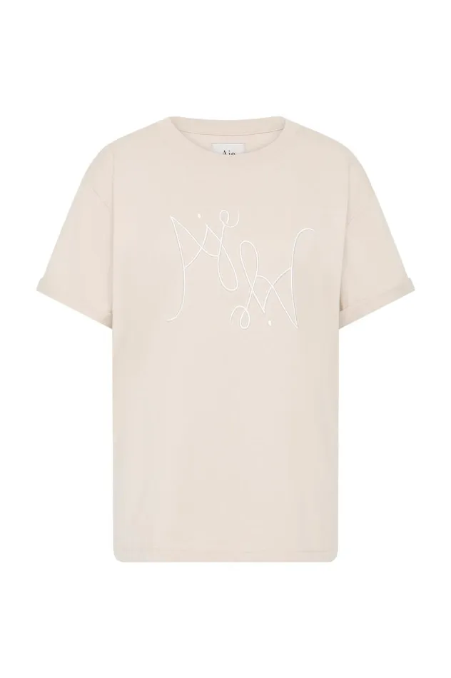 Aje Tees Prophecy Logo Heritage Tee Stonewhite 8211 Women