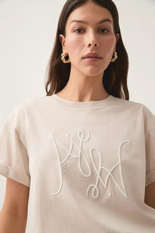 Aje Tees Prophecy Logo Heritage Tee Stonewhite 8211 Women