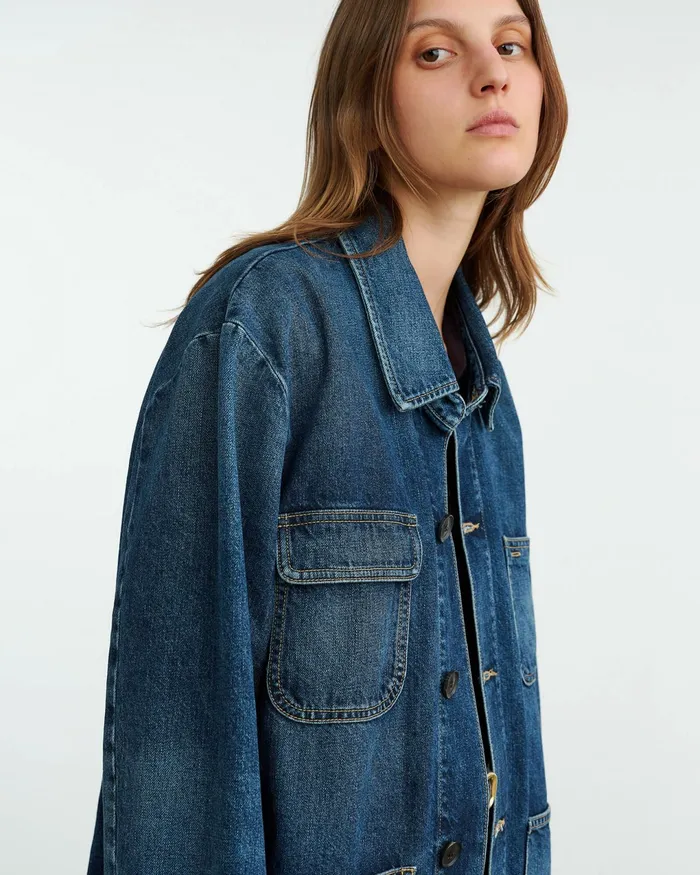 ALASTAIR DENIM JACKET Simon Wash Women Nili Lotan Denim