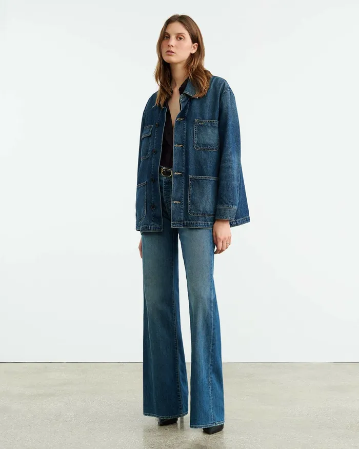 ALASTAIR DENIM JACKET Simon Wash Women Nili Lotan Denim