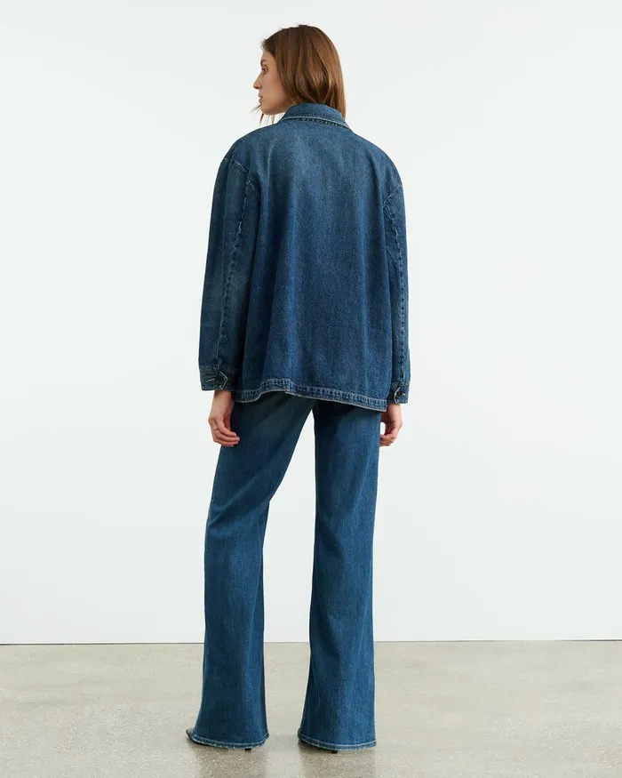 ALASTAIR DENIM JACKET Simon Wash Women Nili Lotan Denim