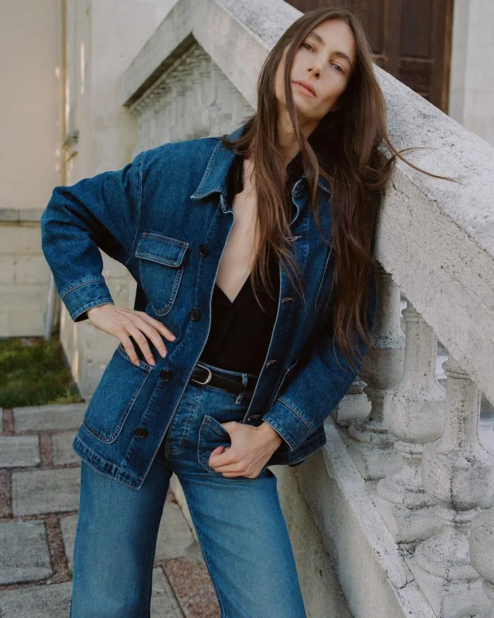 ALASTAIR DENIM JACKET Simon Wash Women Nili Lotan Denim