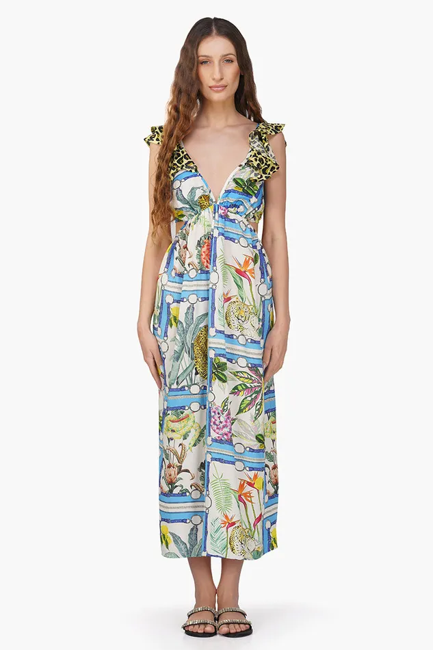 America and Beyond Dresses Women Jungle Paradise Printed Maxi Dress