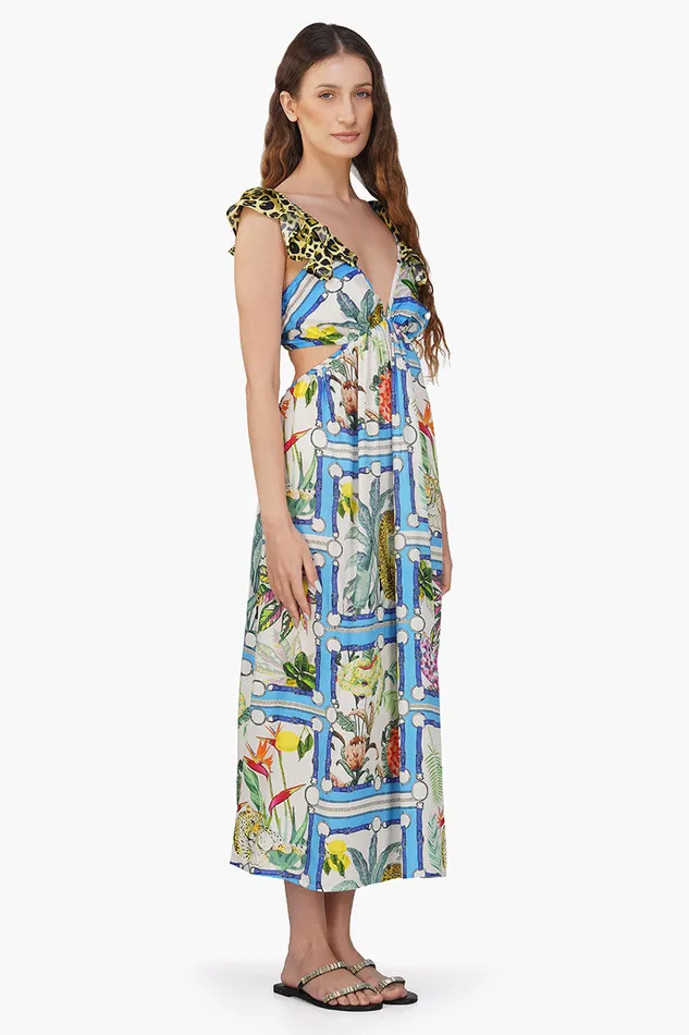 America and Beyond Dresses Women Jungle Paradise Printed Maxi Dress