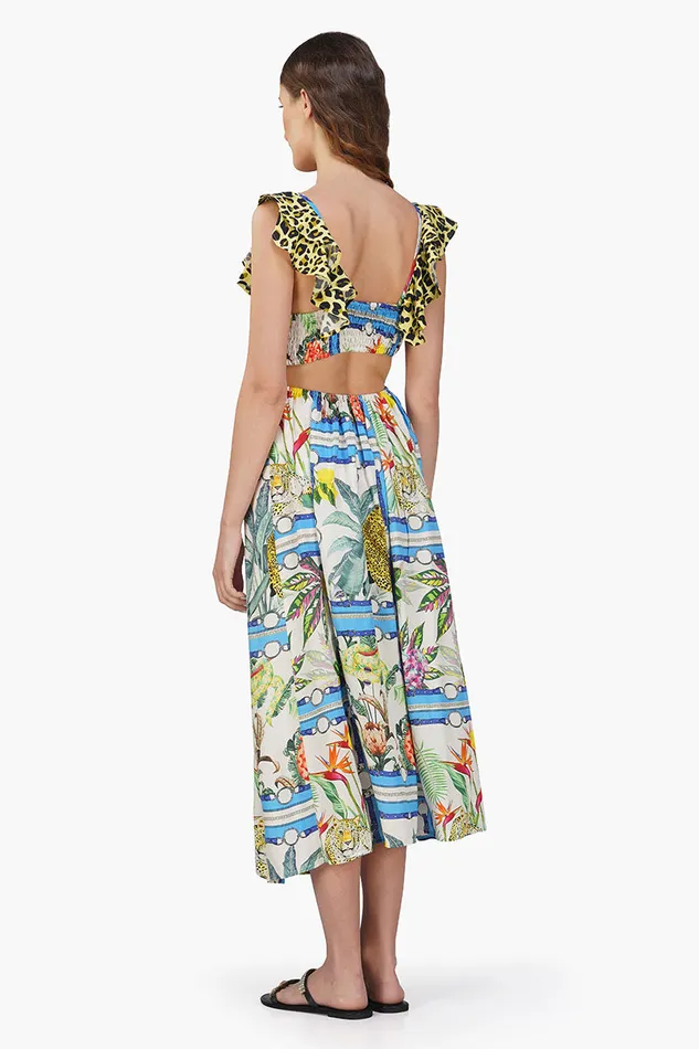 America and Beyond Dresses Women Jungle Paradise Printed Maxi Dress