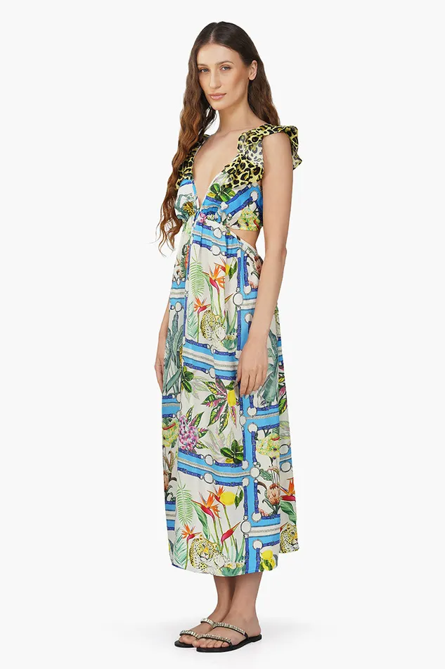 America and Beyond Dresses Women Jungle Paradise Printed Maxi Dress