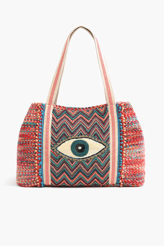 America and Beyond Evil Eye Good Luck Hand Beaded Orange and Blue Tote Bag Women Beach Bags America and Beyond Evil Eye Good Luck Hand Beaded Orange and Blue Tote Bag Women Beach Bags