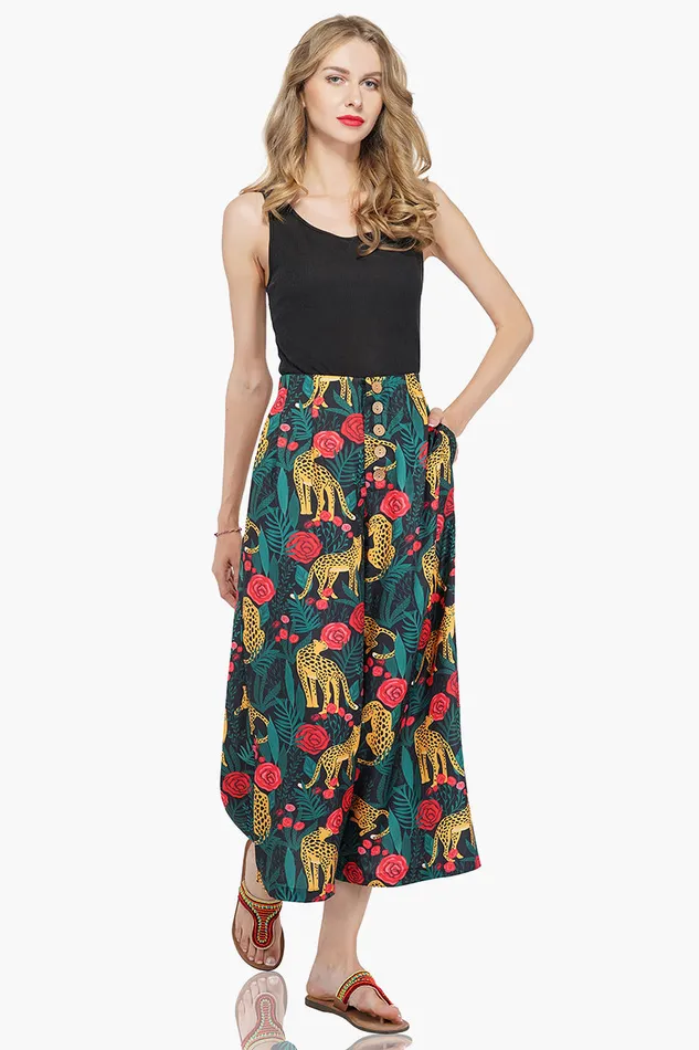 America and Beyond Jaguar Paradise Wide Leg Pants 8211 Boho Fashion Women Pants America and Beyond Jaguar Paradise Wide Leg Pants 8211 Boho Fashion Women Pants