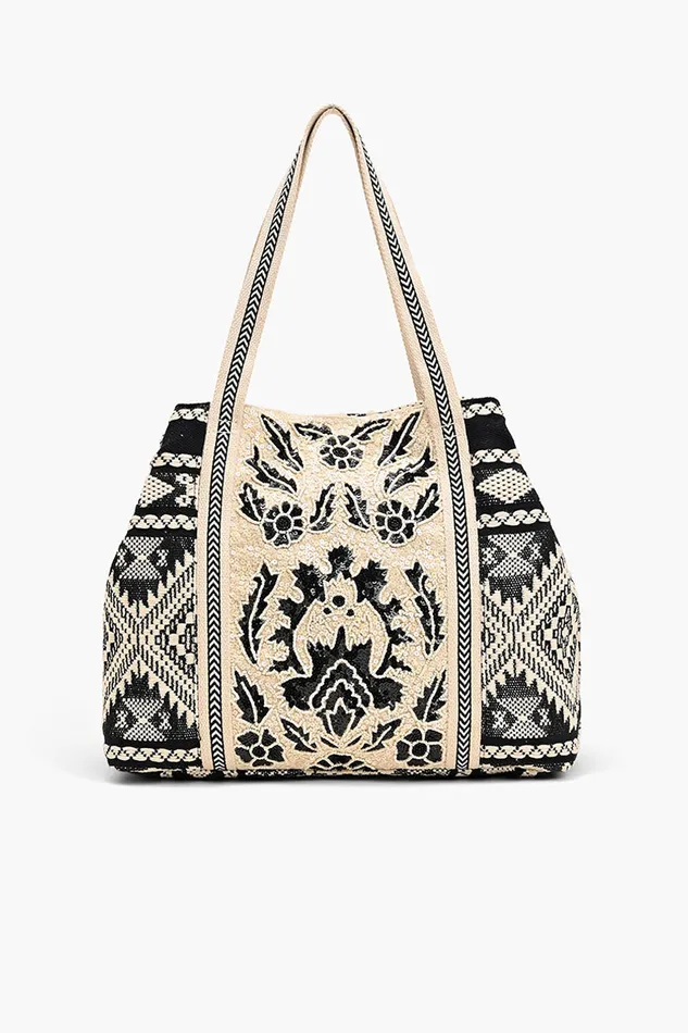 America and Beyond Perfect Black Tote Women Totes