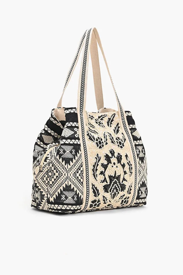 America and Beyond Perfect Black Tote Women Totes