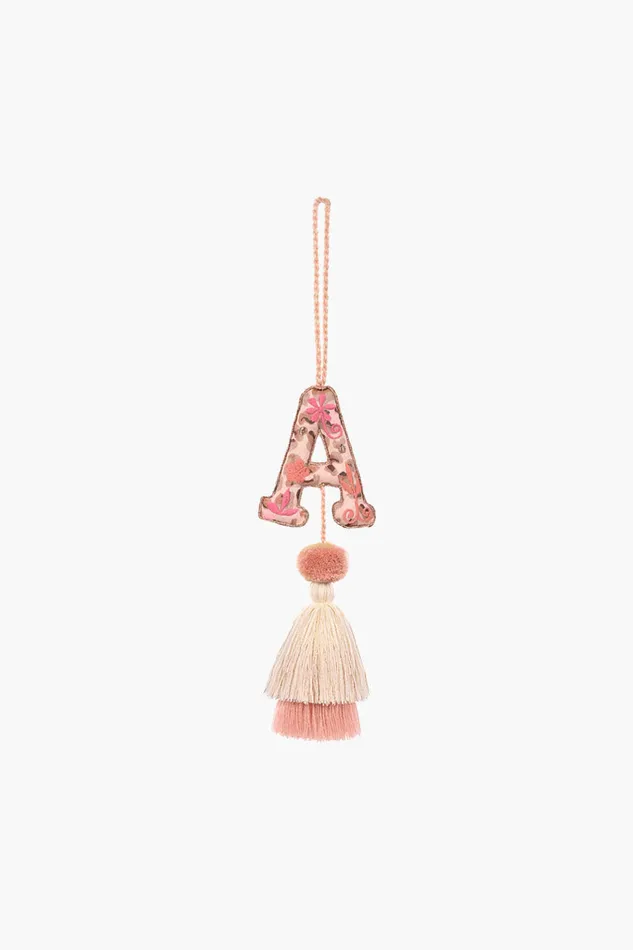 America and Beyond Rose Gold Boho Tassel with Alphabet Hanging Women Tassels