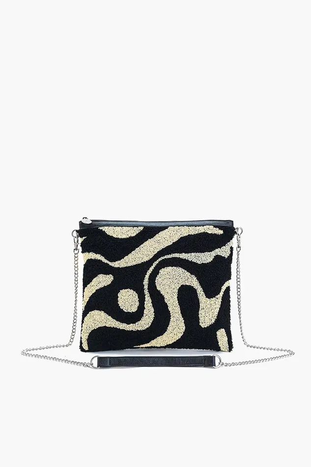 America and Beyond The Soho Inked Tufted Clutch Women Clutches