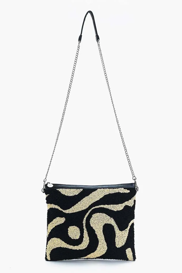 America and Beyond The Soho Inked Tufted Clutch Women Clutches